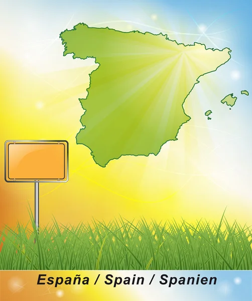 Map of Spain — Stock Photo, Image