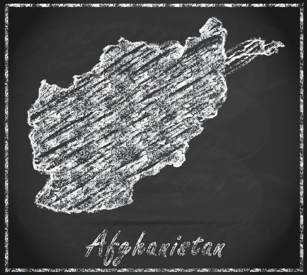Karta över afghanistan — Stockfoto