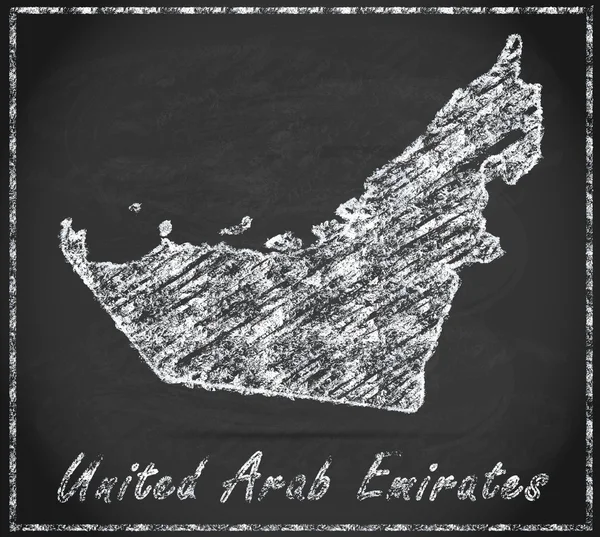 Mapa de Emiratos Árabes Unidos —  Fotos de Stock