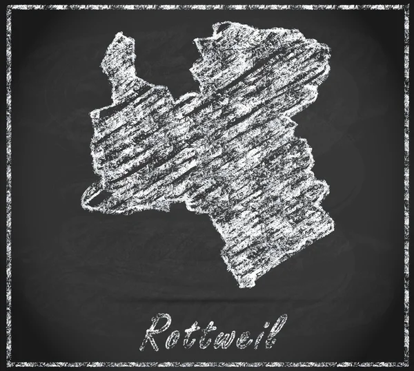 El mapa de Rottweil — Foto de Stock