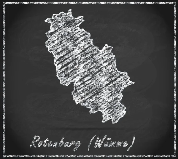 El mapa de Rotenburg — Foto de Stock