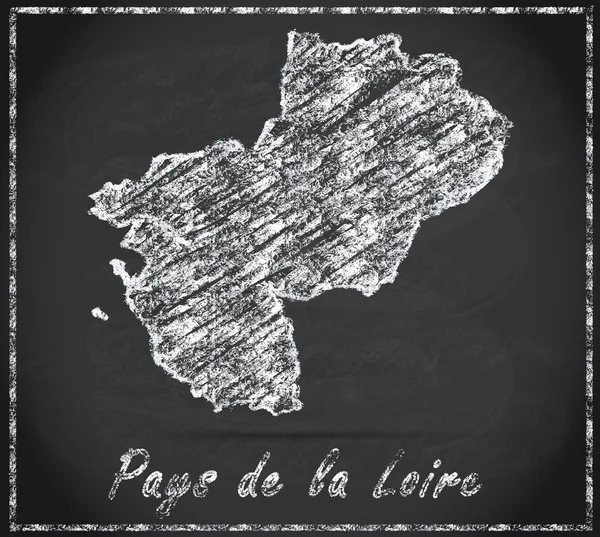 Karta pays de la Loire — Stockfoto