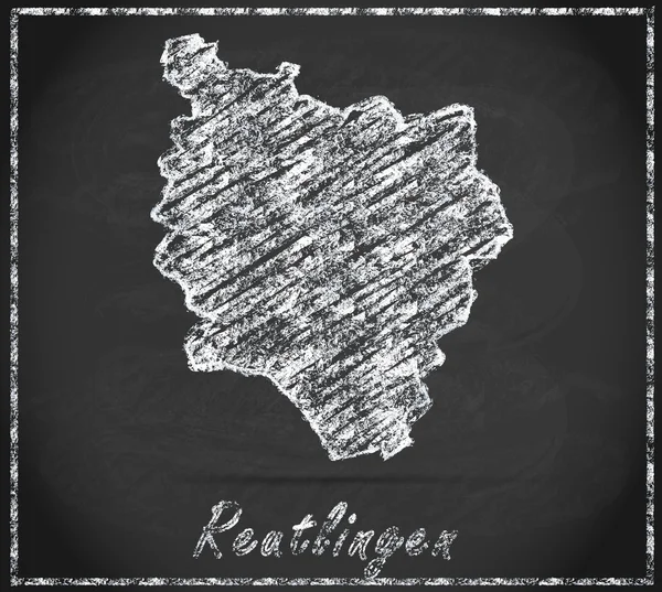 Reutlingen Haritası — Stok fotoğraf