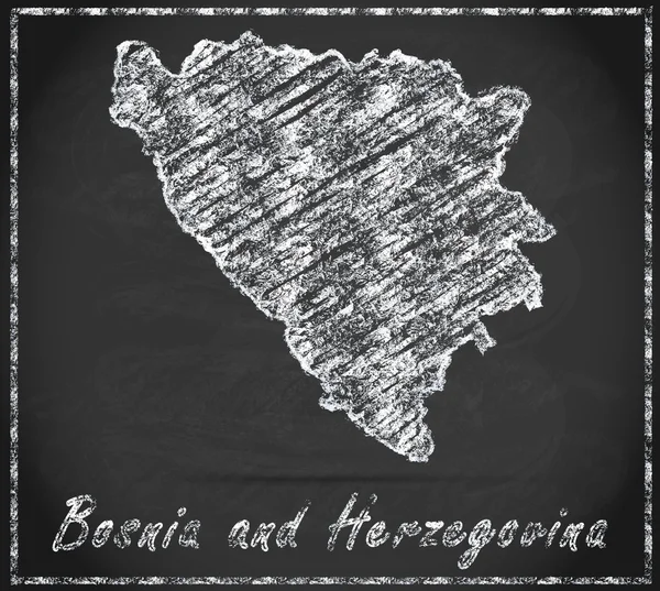 La carte de Bosnie-Herzégovine — Photo