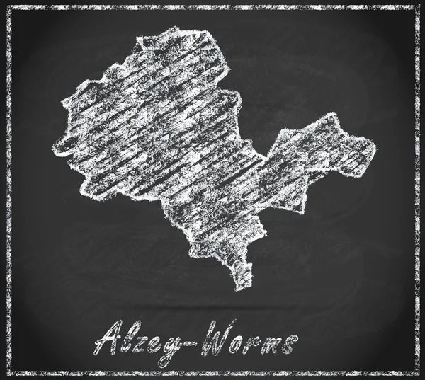 Map of Alzey — Stock Photo, Image