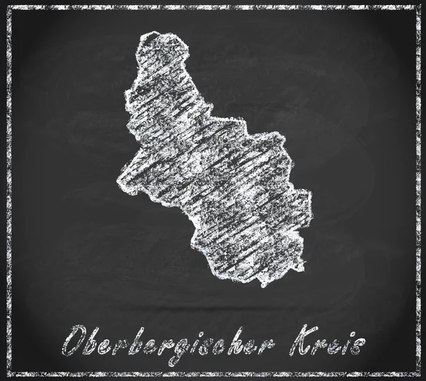 Oberbergischer Kreis Haritası — Stok fotoğraf