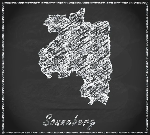 O mapa de Sonneberg — Fotografia de Stock