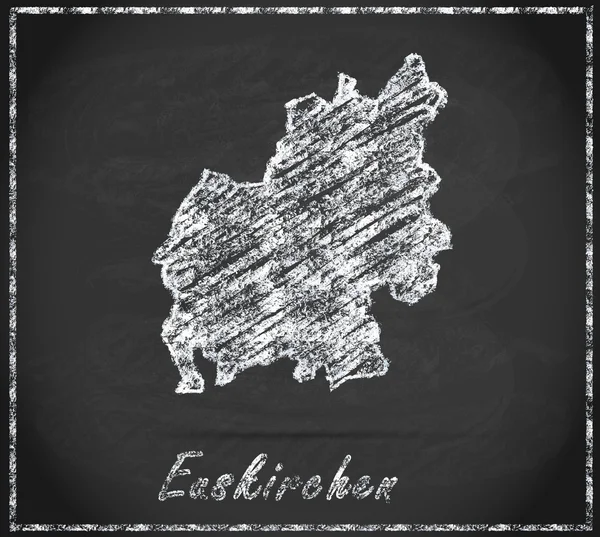 El mapa de Euskirchen — Foto de Stock