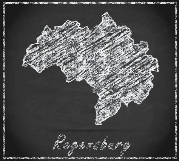 El mapa de regensburg —  Fotos de Stock