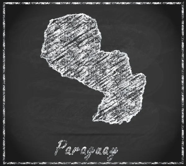 La carte de Paraguay — Photo