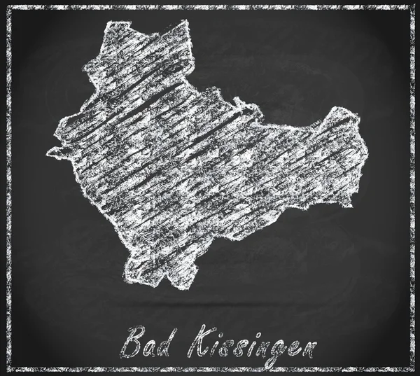 Map of Bad-Kissingen — Stock Photo, Image