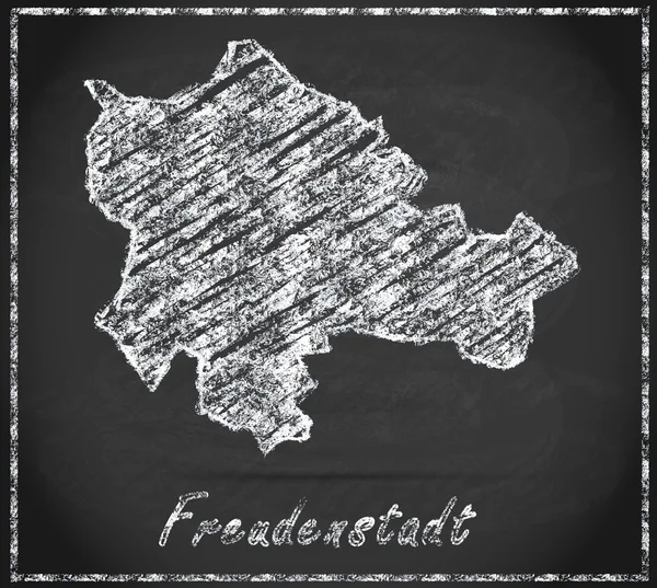 Kaart van Freudenstadt — Stockfoto