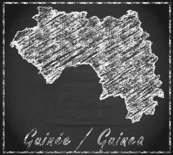 La mappa di Guinea — Foto Stock