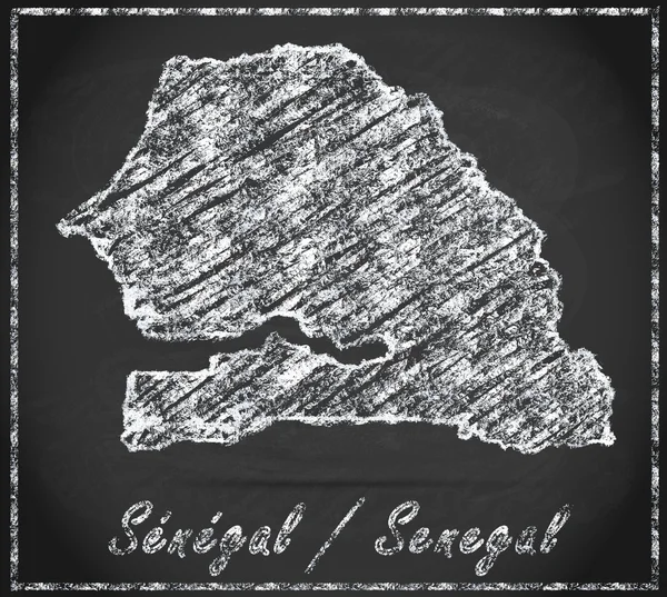 Map of Senegal — Stock Photo, Image