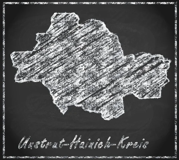 La mappa di Unstrut-Hainich-Kreis — Foto Stock