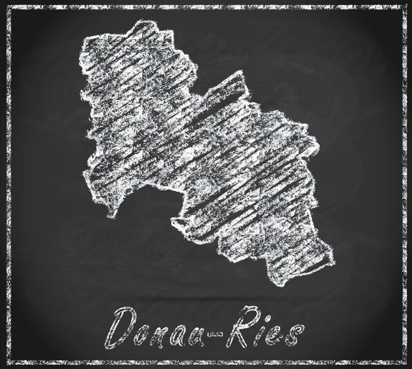 El mapa de Donau-Ries — Foto de Stock