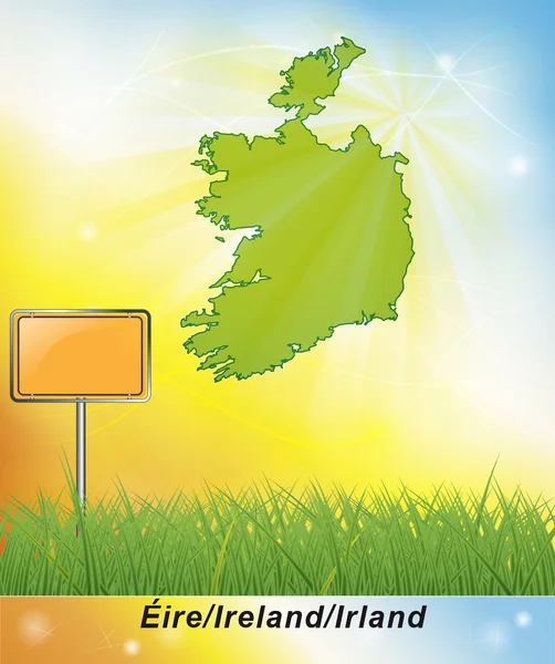 La carte de L'Irlande — Photo