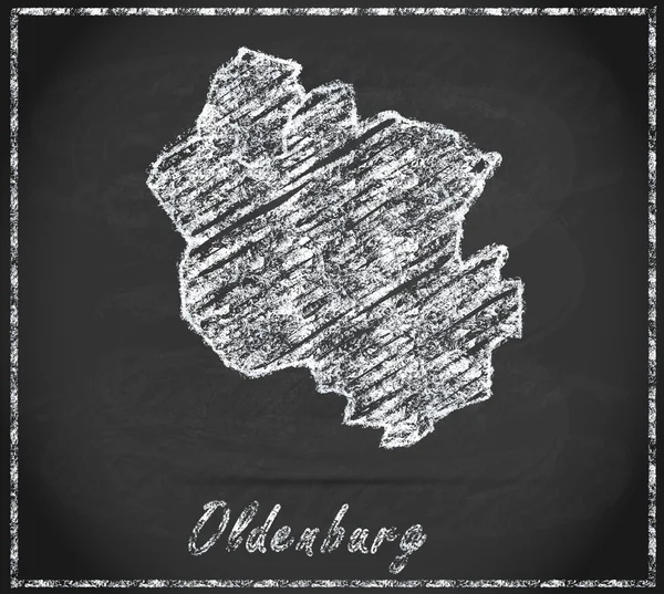 Map of oldenburg — Stock Photo, Image