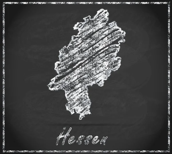 Mapa z Hesji — Zdjęcie stockowe