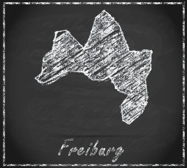 Mapa online de Friburgo-im-Breisgau — Foto de Stock