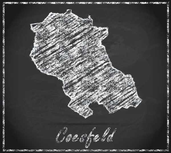 Map of Coesfeld — Stock Photo, Image