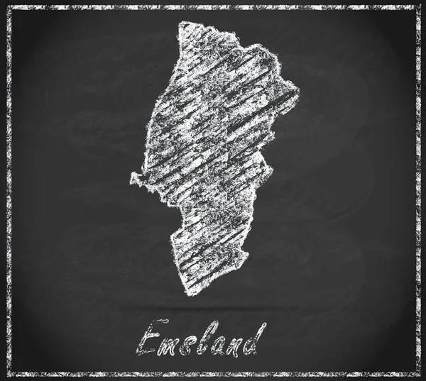 Map of Emsland — Stock Photo, Image