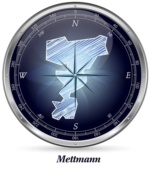 O mapa de Mettmann —  Vetores de Stock