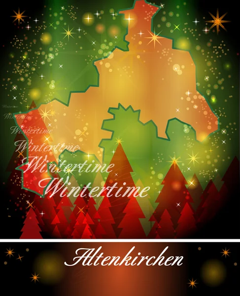 O mapa de Altenkirchen —  Vetores de Stock