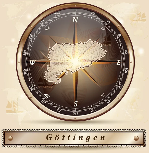 Map of Goettingen — Stock Vector