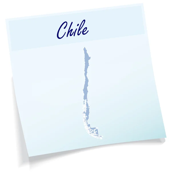 O mapa de Chile — Vetor de Stock