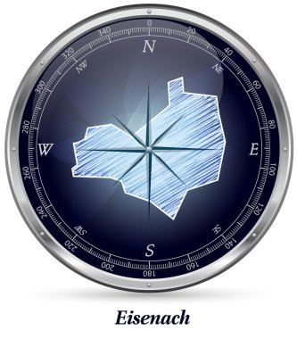 Bir eisenach haritasında