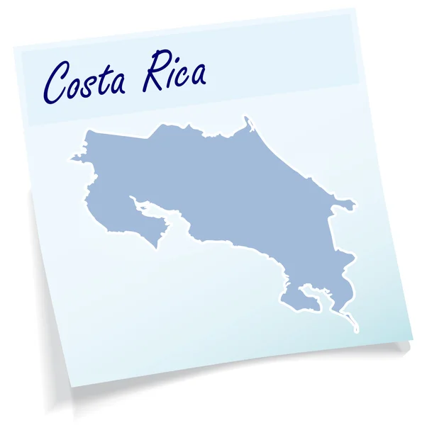 Карта Коста Рики — стоковий вектор