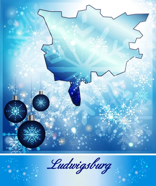 Map of Ludwigsburg — Stock Vector