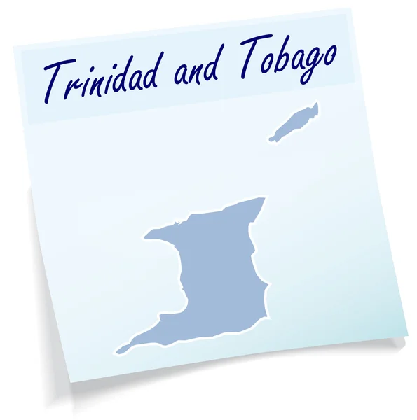 Mapa de Trinidad y Tobago — Vector de stock