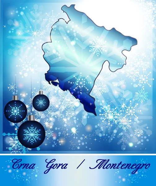 El mapa de Montenegro — Vector de stock