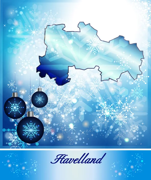 Map of Havelland — Stock Vector