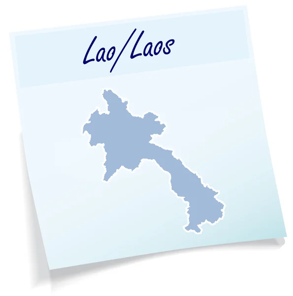 Karte von Laos — Stockvektor