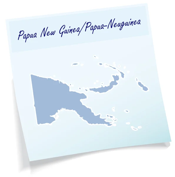 Papua-Uuden-Guinean kartta — vektorikuva