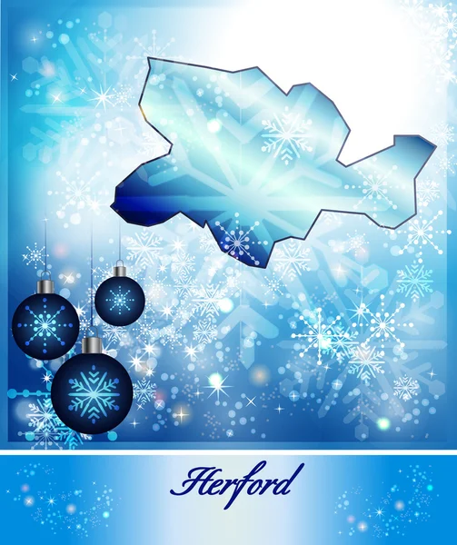 La carte de Herford — Image vectorielle