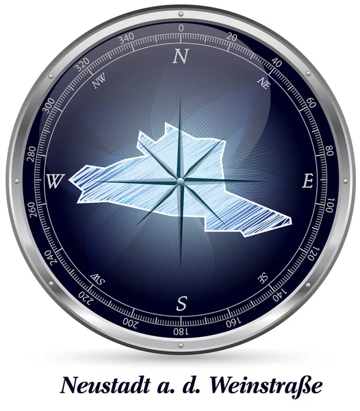 Mapa města Neustadt der Weinstrasse — Stockový vektor