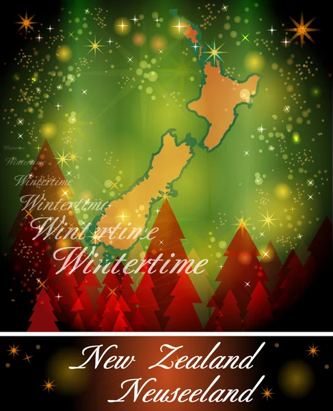 Mapa online de Nueva Zelanda — Archivo Imágenes Vectoriales