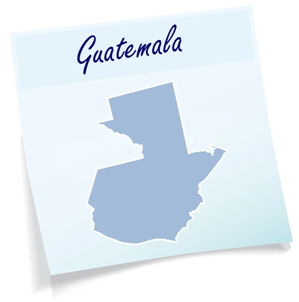 Карта Гватемали — стоковий вектор