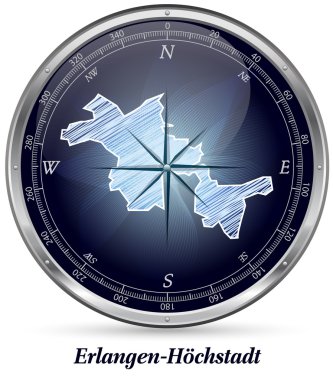 Erlangen-Hoechstadt Haritası
