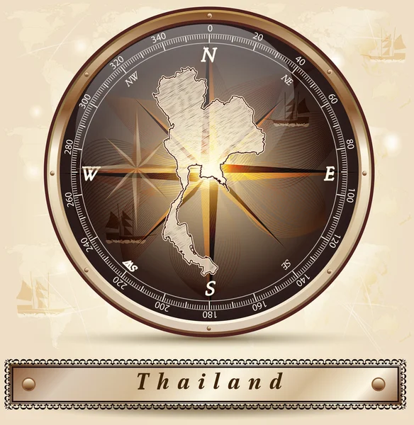 Map of Thailand — Stock Vector