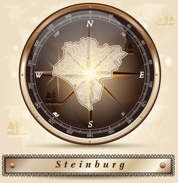 Map of Steinburg — Stock Vector