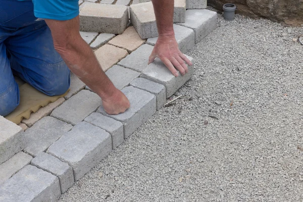 Paving work — Stock Photo, Image