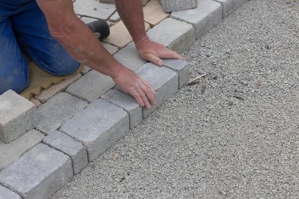 Trabajos de pavimentación — Foto de Stock