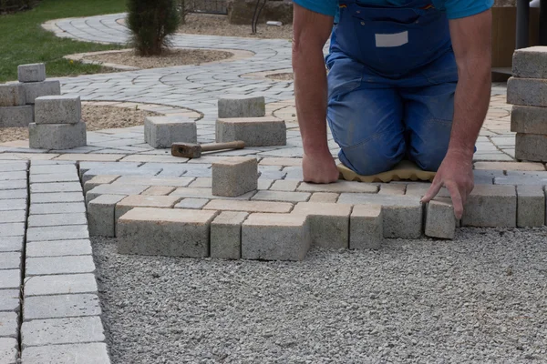 Trabajos de pavimentación — Foto de Stock