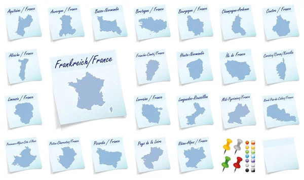 Collage de la france avec les provinces — Photo