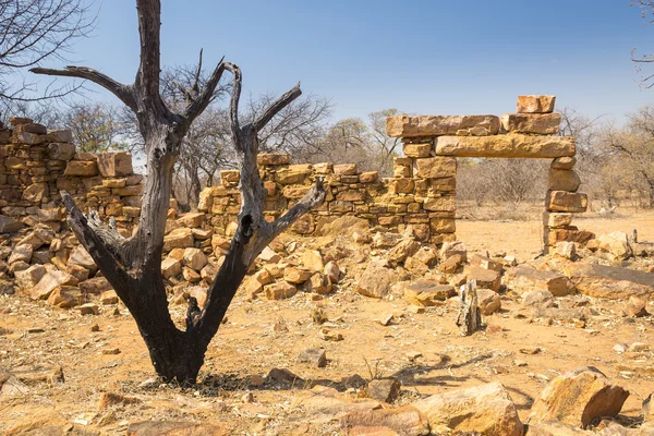 Gamla Palapye ruiner Botswana — Stockfoto